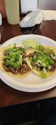 Carne asada tacos