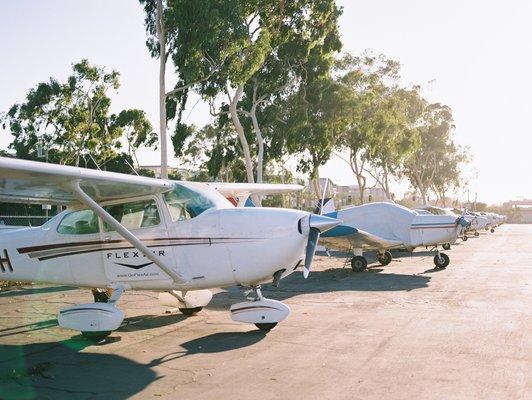 Flight line and parking