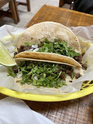 Beef fajita tacos - $1.80 each