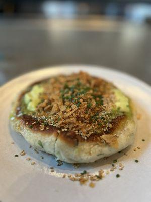 Incredible scallion focaccia