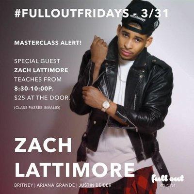 Upcoming Master Class w/Zach Lattimore!