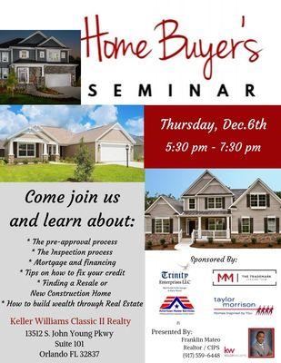 HOME BUYER SEMINAR