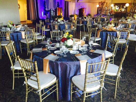 We provide Specialty pin tuck linens, custom made fresh flowers, premium chiavary chairs We are all you need for events!