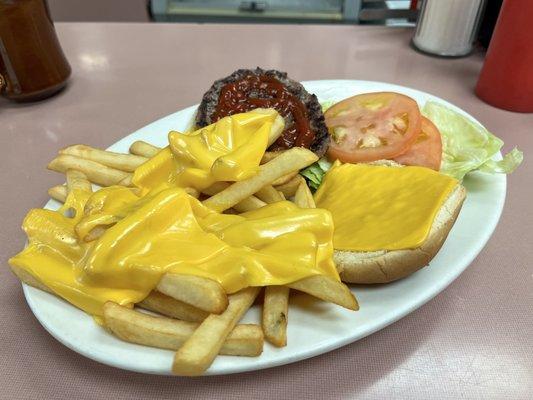 Cheeseburger and Cheese fries