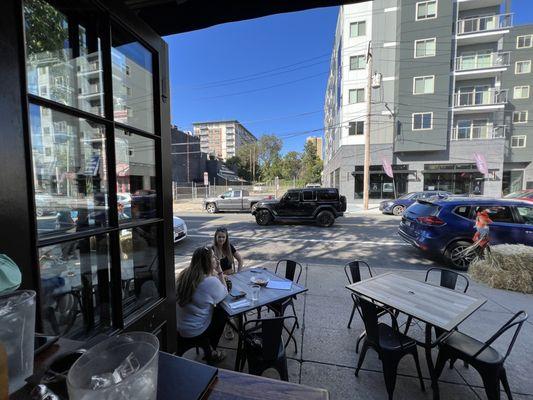 Bar and outdoor seating