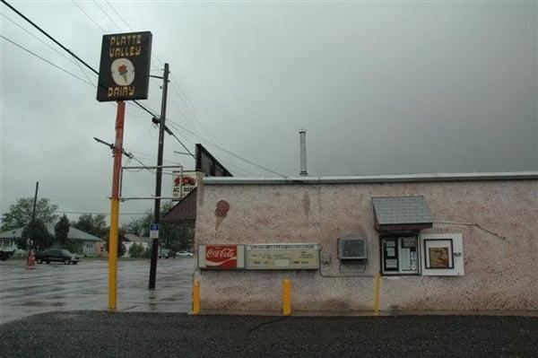 Outside of Platte Valley Creamery