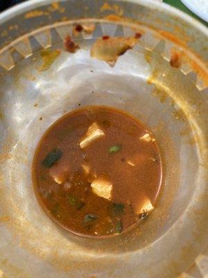 Beef tofu soup