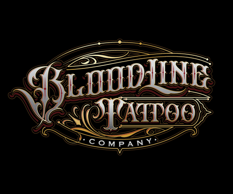 Bloodline tattoo company logo