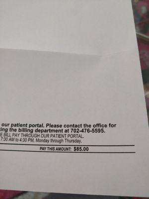 I called 3 weeks ago, explaining why I don't owe anything. The manager never called me back and I keep on getting this stupid bill!