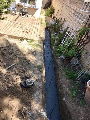 New Retaining wall