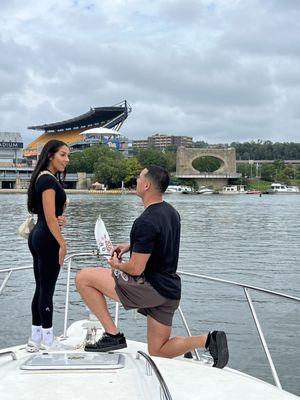 Proposal on the river