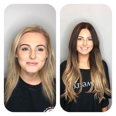 Transformation by Danielle Boldon. Great lengths hair extensions