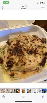 Loroco & spinach pupusas. The best!