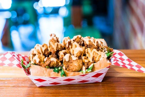 Fried Chicken Po Boy Sandwich