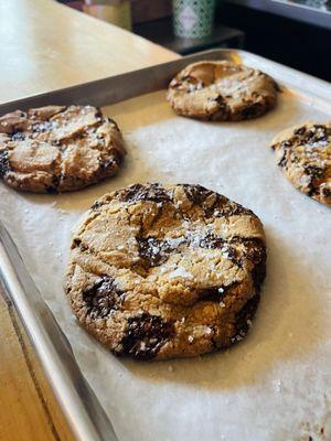 Sea salt chocolate chip cookies