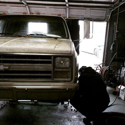 Redoing the brake system on this 87 Chevy!