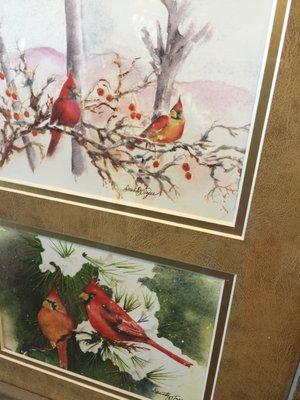 i love these cardinal watercolors