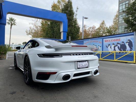 Porsche 911 turbo s Deluxe Detail Wash at Pacific Hand Car Wash