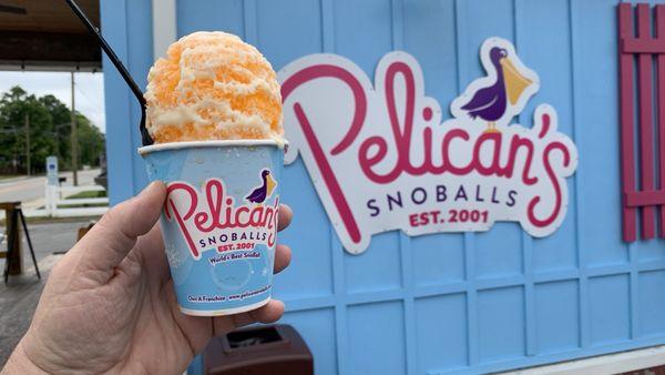 Wow, who knew you could get genuine "Shave Ice" in T-Ville? Well done, Pelican's!