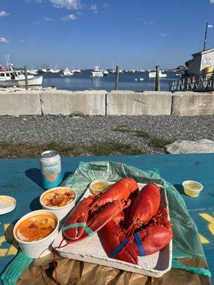 Chowder, bisque, lobster and a view!