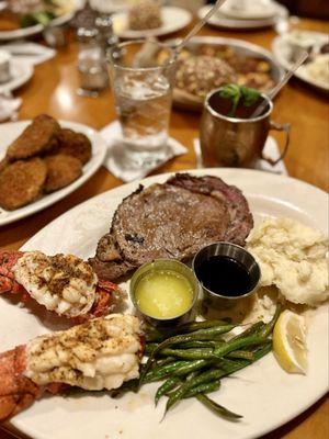 Prime Rib and Twin Cold-Water Atlantic Lobster Tails