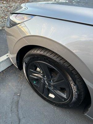 Same tire. No rotation.