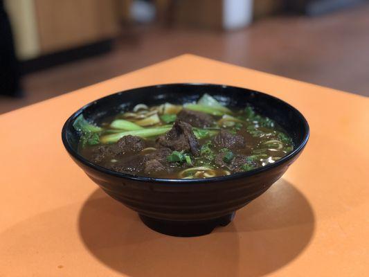 Beef stew noodle soup.