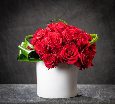 High end bouquets of roses, available for delivery by our talented staff