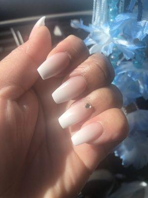 Ombré sns nails