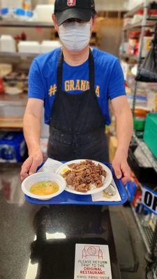 Gyu Don with Miso soup