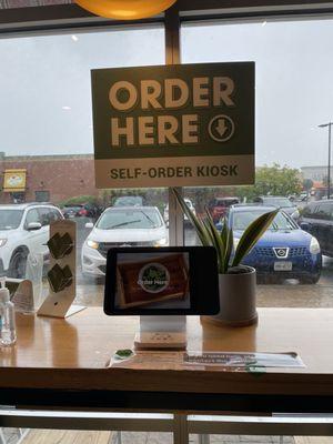 Self-order kiosk