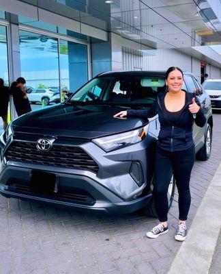 Me with my new 2024 RAV4 from Toyota