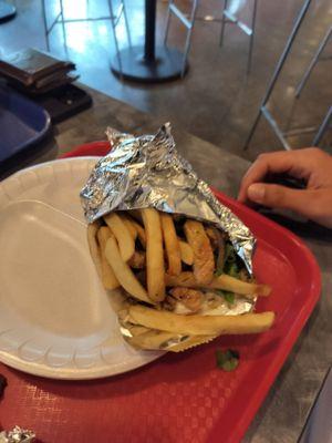 The Souvlaki sandwich... Wow.