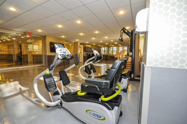 Rehab Gym 02, Exercise bikes, for lower-body rehabilitation.