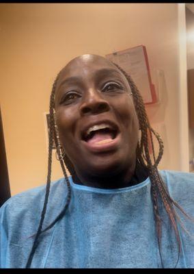 Staff smokes Weed! High while working! Ratchet at its Best ! Teeth not white , at a dentist office that should say a lot idk