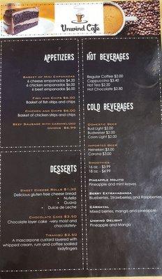 Menu - Back