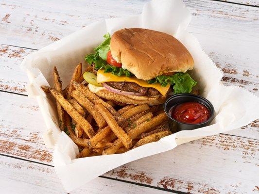 Cheeseburger and Fries