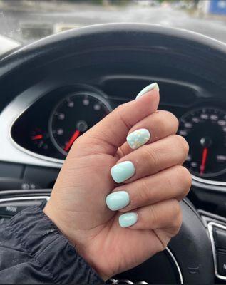 Baby Blue Spring Nails