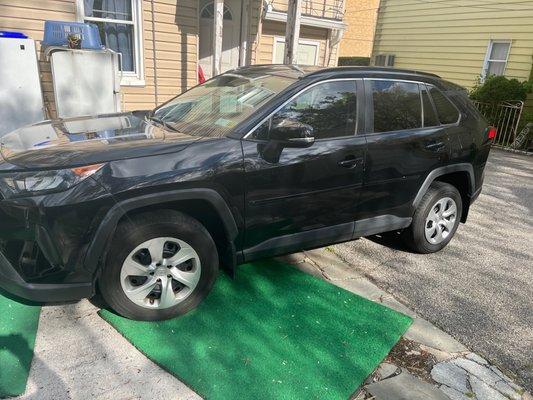 The car that was supposed to be serviced in new Rochelle