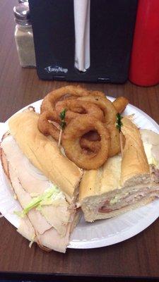 This is a "small" turkey sub. Oh my! Fresh and generous portions.  Definitely stop by when passing thru Atlantic to Wallops Island.