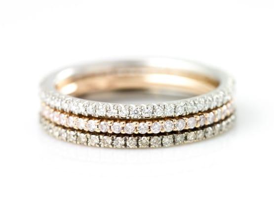 Stackable Diamond Bands