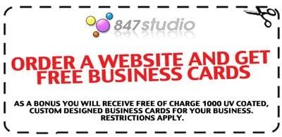 Order a website and get 1000 custom made business cards absolutely FREE !!!!