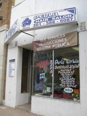 the storefront (on northbound Georgia Ave. just south of Wayne Ave.)