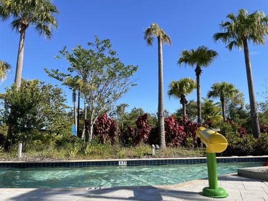 Water canon on lazy River