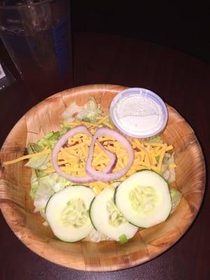 Side salad for Steak dinner