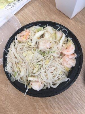 Rice noodles w/ shrimp