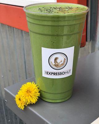 The Green Machine.... Start your day off right with this healthy tasty power food