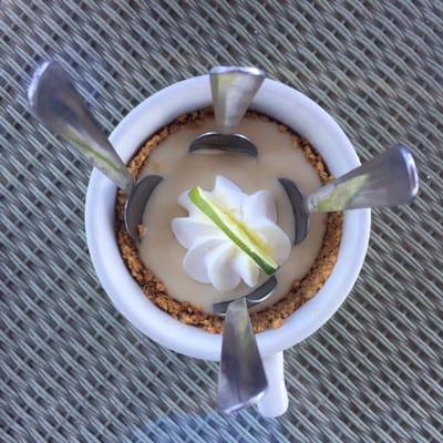 The cutest cup of key lime pie I've ever seen!