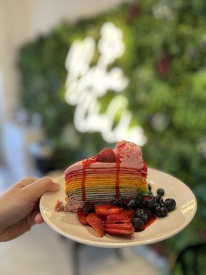 Rainbow crepes