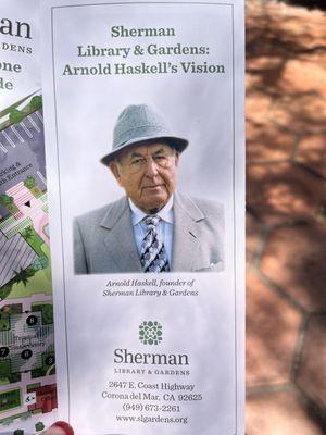 Arnold Haskell, founder of Sherman Library & Gardens